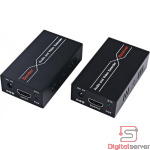 EXTENSOR ACTIVO HDMI  60 METROS CAT5/6 LAN RJ45, COMPATIBLE CON 1080P, 3D, AUDIO, VÍDEO, TRANSMISOR Y RECEPTOR