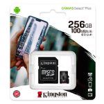 MEMORIA MICRO SD KINGSTON 256 GB / CANVAS SELECT PLUS / 100 MB/S