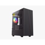 GAMEMAX EDGE BLACK USB3.0 VIDRIO TEMPLADO MICRO ATX GAMING COMPUTER CASE CON PANEL DE VIDRIO TEMPLADO