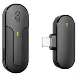 MICROFONO INALÁMBRICO DE SOLAPA / K81 LIGHTNING PARA SMARTPHONE IPHONE, COLOR NEGRO
