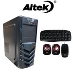 COMBO CASE ALTEK MID-TOWER 4200 NEGRO / FUENTE DE PODER 600W / TECLADO / MOUSE / PARLANTES / 1X USB 3.0