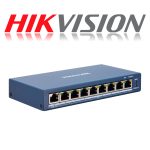 SWITCH HIKVISION 8 PUERTOS DS-3E1309P-EI/M / POE SMART / 10/100 / ETHERNET / ADMINISTRABLE / BUDGET 60W