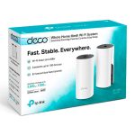 SISTEMA WIFI EN MALLA TP-LINK / AC1200 / 2 UNIDADES / DOBLE BANDA / DECO M4 / 10/100/1000MBPS / GIGABIT