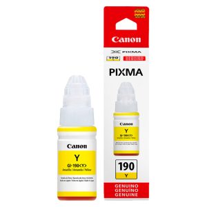 TINTA PARA IMPRESORA CANON PIXMA 190 COLOR AMARILLO  (70ML)