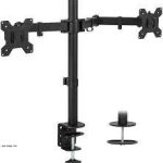 SOPORTE DUAL DE MONITOR 13" - 27" CON PEDESTAL KMT-2
