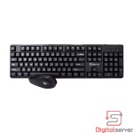 COMBO DE TECLADO Y MOUSE INALAMBRICO /  XTRIKE ME / MK-307 / NEGRO / 2.4GHZ / ERGONOMICO