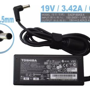CARGADOR TOSHIBA 19V 3.42A PLUG 5.5X2.5 5194