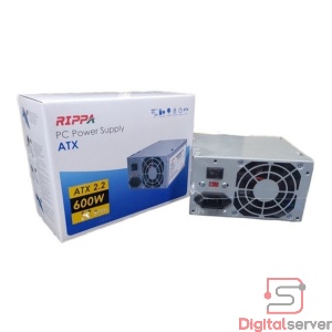 FUENTE DE PODER RIPPA / ATX 2.2 / 600W / 110V / PARA PC