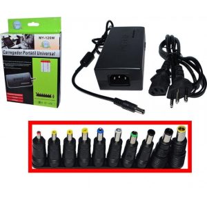 CARGADOR PARA LAPTOP PORTATIL UNIVERSAL MY-120W  8 CONECTORES 12-24V