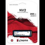 UNIDAD DE ESTADO SOLIDO KINGSTON NV2 250GB - M.2 2280 NVME - PCIE 4.0 / 3000MB/S