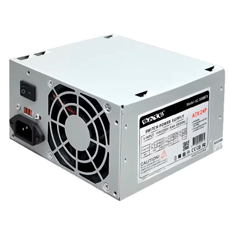 FUENTE DE PODER SATE 600W LC-509BTX ATX 20+4 PINES