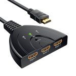 SWITCH HDMI A 3 PUERTOS HDMI HEMBRA / EXTENSION HDMI / CABLE FLEXIBLE / FULL HD