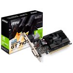 TARJETA DE VIDEO MSI GEFORCE GT 710 / DDR3 / 2GB / PERFIL BAJO / 1 VENTILADOR / PCI-E 2.0 / LOW PROFILE / GT710