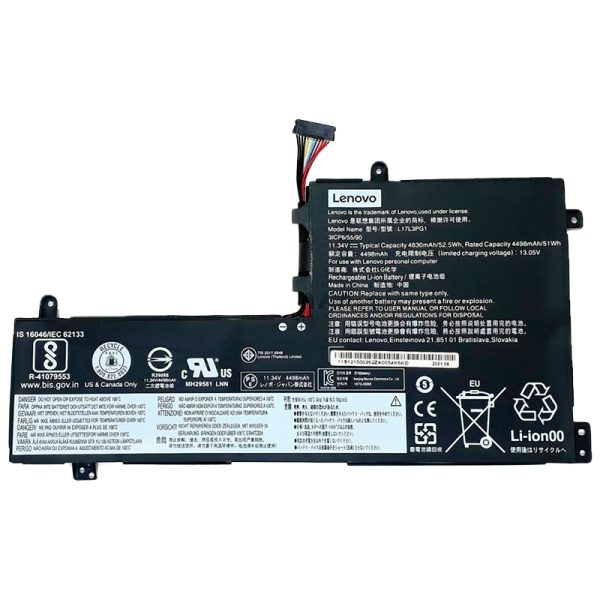 BATERIA LENOVO L17M3PG1 / 11.55V 57WH / L17C3PG2, L17M3PG1, L17C3PG1, L17M3PG2, LEGION Y530, Y540-15IRH, Y7000 Y Y7000P