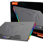 COOLER MEETION CP5050 PARA LAPTOP DE 9" A 19" PULGADAS / ILUMINCACION RGB / 1 VENTILADOR
