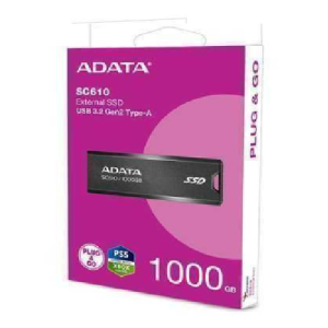 SSD ADATA EXTERNO SC610 1TB USB 3.2 GEN2 / PENDRIVE COMPATIBLE PS5 XBOX