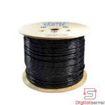 CABLE DE RED CAT6 EXTERIOR VANTEC 305MTS / 80% COBRE / DOBLE CAPUCHA PROTECTORA