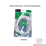 PATCH CORD UTP CAT 6 / CONECTOR METÁLICO BLINDADO / FTP / CCA / 3 METROS