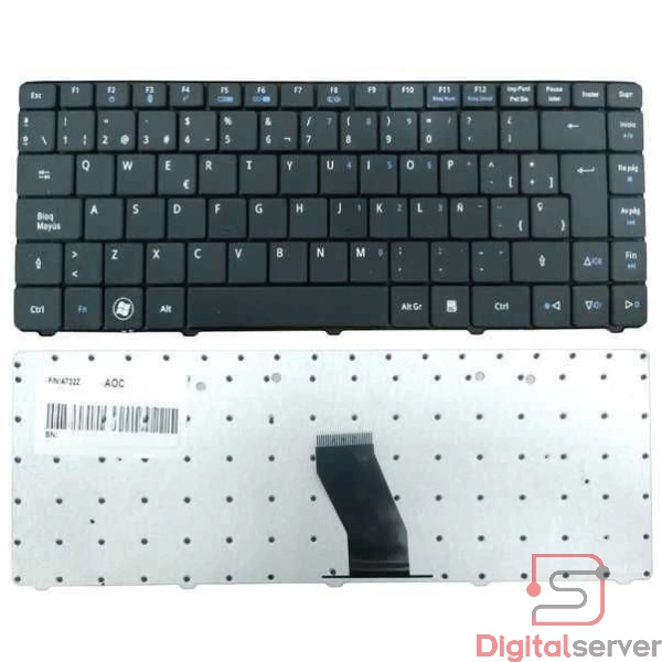 TECLADO PARA LAPTOP ACER ASPIRE 4332 4732 4732Z GATEWAY Z06 Z07 NV40 NV42 NV44 NV4400 D725 D525 D727 NEGRO