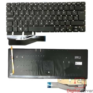 TECLADO PARA LAPTOP ASUS VIVOBOOK FLIP 14 TP401 TP410 TP410U TP410UA TP410UF TP410UR TP461 / ESPAÑOL / RETROILUMINADO