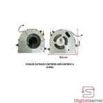 FAN / COOLER / VENTILADOR / PARA LAPTOP GATEWAY / GWTN156-ABR / GWTN141-4 / 4 PINES /