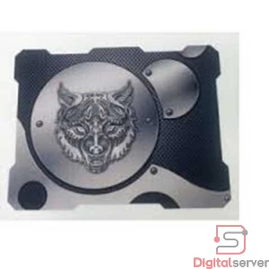 MOUSEPAD GAMER ANTIDESILIZANTE GRIS Y NEGRO 32X24 CMS