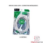 PATCH CORD UTP CAT 6 / CONECTOR METÁLICO BLINDADO / FTP / CCA / 1.5 METROS