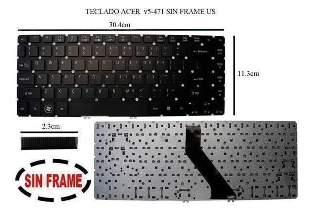 TECLADO PARA LAPTOP ACER ASPIRE V5-431 V5-471 V5-471G V5-471P V5-471PG V5-472 V5-473 V5-473P V5-473G V5-473PG
