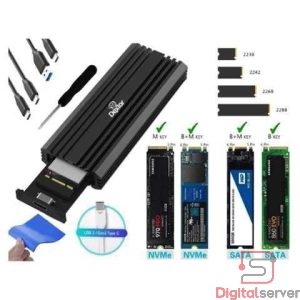 ENCLOSURE DEXTOR PARA DISCO SOLIDO SSD DUAL M2 SATA NVME PCI USB