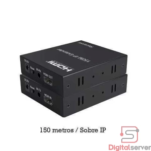 EXTENSOR HDMI IP 150 METROS, COMPATIBLE CON 1080P, 3D, AUDIO Y VÍDEO, TRANSMISOR Y RECEPTOR