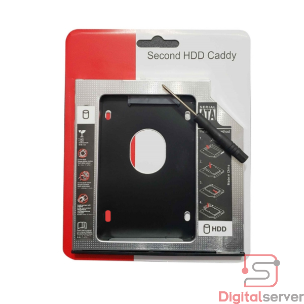 ADAPTADOR CADDY CDRW A DISCO DURO SATA 12.7MM