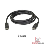CABLE DISPLAYPORT A DISPLAYPORT 4K / 60HZ / COBRE / 3 METROS