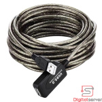 CABLE DATOS EXTENSION USB TIPO MACHO A USB TIPO HEMBRA (10M)