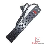 REGLETA ELECTRICA FORZA PS-001B / 6 TOMAS