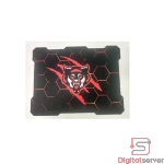 MOUSEPAD GAMER ANTIDESILIZANTE NEGRO / ROJO 32X24 CMS