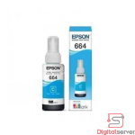 TINTA PARA IMPRESORA EPSON / 664 / AZUL / CIAN / 70ML / BOTELLA ORIGINAL / COMPATIBLE ECOTANK