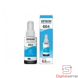 TINTA PARA IMPRESORA EPSON / 664 / AZUL / CIAN / 70ML / BOTELLA ORIGINAL / COMPATIBLE ECOTANK