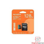 MICROSDXC ADATA 128GB / UHS-I U3 V30 A2 / 100MB/S / 4K FHD / CLASE 10 / ADAPTADOR SD / RESISTENTE AL AGUA Y GOLPES