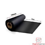 RIBBON / CERA / 110MM X 74M / IMPRESORA DE TRANSFERENCIA TERMOTRANSFERIBLES / NEGRO