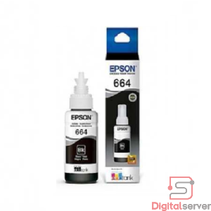 TINTA PARA IMPRESORA EPSON / 664 / NEGRO / 70ML / BOTELLA ORIGINAL / COMPATIBLE ECOTANK