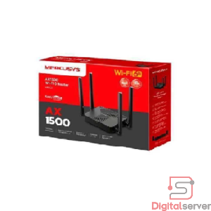 ROUTER MERCUSYS MR62X / WI-FI 6 AX1500 / DUAL-BAND / COMPATIBLE EASYMESH / 4 CONECTORES