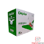 CABLE DE RED DEXTOR CATEGORIA 6 INTERIOR / 70% COBRE / CABLE CERTIFICADO / TRANSFERENCIA 1GBPS / 305 METROS