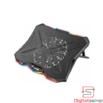BASE ENFRIAMIENTO PARA LAPTOP / MARVO FN-40 / HASTA 17" / 1 VENTILADOR / RGB / 800 RPM / 67 CFM / 2 PUERTOS USB / AJUSTABLE / SILENCIOSA