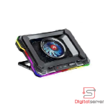 BASE DE ENFRIAMIENTO LAPTOP / MARVO FN-43 / 14-19" / RGB / 1 VENTILADOR / 2200 RPM / 89 CFM / SOPORTE TELÉFONO / 2 USB / AJUSTABLE / SILENCIOSA
