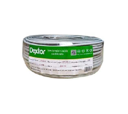 CABLE DE RED DEXTOR CATEGORIA 6 INTERIOR / 70% COBRE / CABLE CERTIFICADO / TRANSFERENCIA 1GBPS / 100 METROS