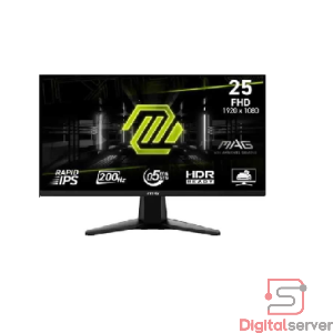 MONITOR GAMER MSI - MAG 255F E20 24" RAPID IPS LCD FHD 200HZ / 0.5MS / ADAPTIVE SYNC / HDR READY (DISPLAYPORT, HDMI) - METALLIC BLACK
