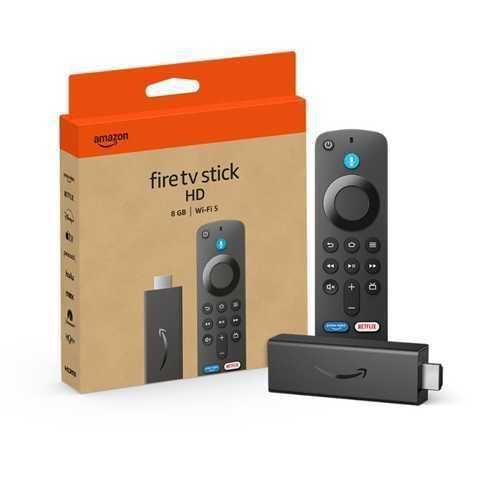 AMAZON FIRE TV STICK (3RA GENERACION) / HD / 8GB / WIFI 5 / CON ALEXA INTEGRADO / COLOR NEGRO