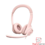 AUDIFONOS LOGITECH H390 MICROFONO EXTERNO ALAMBRICO / CONECTOR USB / CONTROL DE VOLUMEN-MUTE / COLOR ROSADO