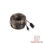 CABLE DE EXTENSION ACTIVO USB 2.0 TIPO A-MACHO A A-HEMBRA CABLE LARGO 20 METROS AMPLIFICADO