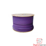 CABLE DE RED UTP SYSNET CAT 6E EXTERIOR BLINDADO 23AWG 305 METROS VIOLETA